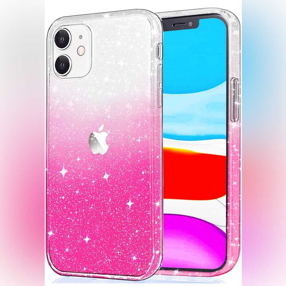 JJGoo iPhone 11 Case, PINK GRADIENT, Flexible Cases for Women Girls (6.1 inch)